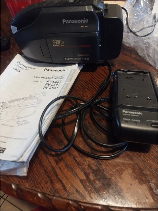 Panasonic Other - Panasonic PV-L551D Camcorder VHS-C Working Bundle with Charger NEEDS BATTERY